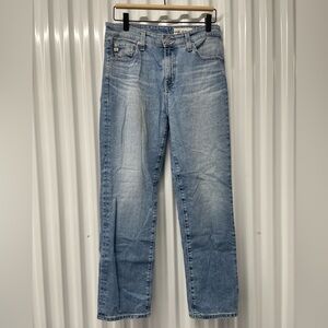 AG-ED Denim Saige Crop High Rise Straight Leg Jeans